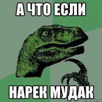 а что если нарек мудак