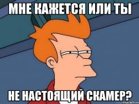 мне кажется или ты не настоящий скамер?