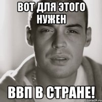 вот для этого нужен ввп в стране!