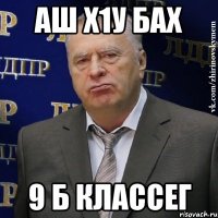 аш х1у бах 9 б классег