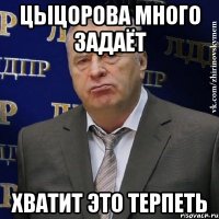 цыцорова много задаёт хватит это терпеть