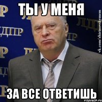 ты у меня за все ответишь