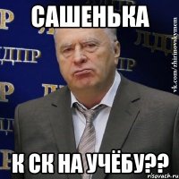 сашенька к ск на учёбу??