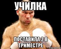 училка поставила 2 в триместре