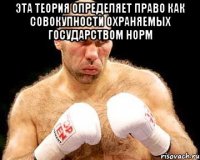 эта теория определяет право как совокупности охраняемых государством норм 