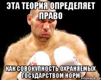 эта теория определяет право как совокупность охраняемых государством норм