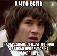 а что если назар, дима, солдат, кончан и рыжая припрутся на смолянку?