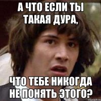 а что если ты такая дура, что тебе никогда не понять этого?