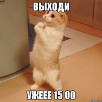 выходи ужеее 15 00