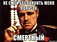 не смей беспокоить меня попусту смертный