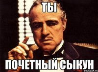 ты почетный сыкун