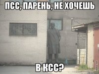 псс, парень, не хочешь в ксс?