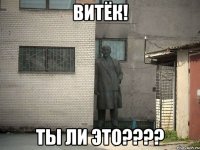 витёк! ты ли это???