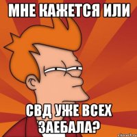 мне кажется или свд уже всех заебала?