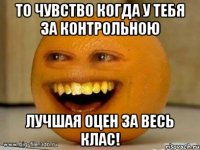 то чувство когда у тебя за контрольною лучшая оцен за весь клас!