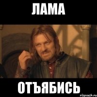 лама отъябись