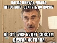 когда нибудь диана перестанет сохнуть по коржу но это уже будет совсем другая история