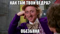 как там твои ведра? обезьяна