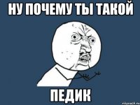 ну почему ты такой педик