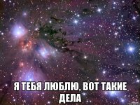  я тебя люблю, вот такие дела