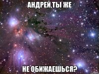 андрей,ты же не обижаешься?