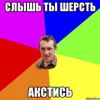 слышь ты шерсть акстись