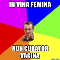 in vina femina non curator vagina