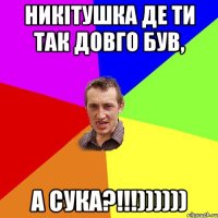 никітушка де ти так довго був, а сука?!!!))))))