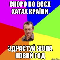 скоро во всєх хатах країни здрастуй жопа новий год