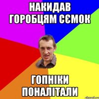 накидав горобцям сємок гопніки поналітали