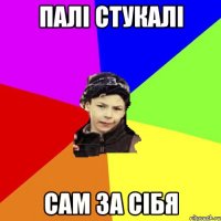 палі стукалі сам за сібя