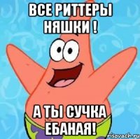 все риттеры няшки ! а ты сучка ебаная!