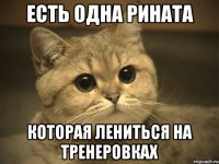 есть одна рината которая лениться на тренеровках