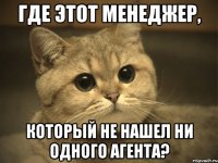 где этот менеджер, который не нашел ни одного агента?