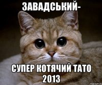 завадський- супер котячий тато 2013