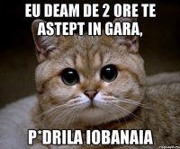 eu deam de 2 ore te astept in gara, p*drila iobanaia