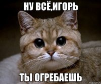 ну всё,игорь ты огребаешь