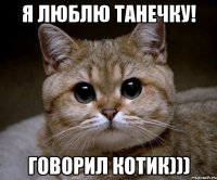 я люблю танечку! говорил котик)))