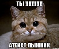 ты !!! атеист лыжник