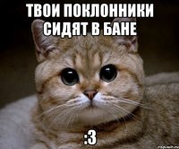 твои поклонники сидят в бане :3