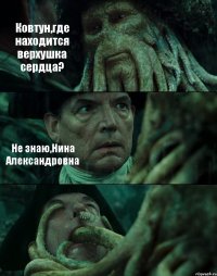 Ковтун,где находится верхушка сердца? Не знаю,Нина Александровна 