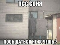 псс,соня пообщаться не хочешь?