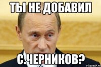 ты не добавил c.черников?