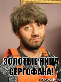 Золотые яица Сергофана!