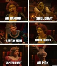 All random Capitan mode Capitan Draft Singl Draft Limite heroes All pick