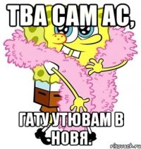 тва сам ас, гату утювам в новя.