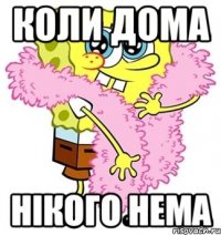 коли дома нікого нема