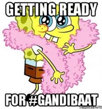 getting ready for #gandibaat