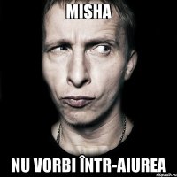 misha nu vorbi într-aiurea