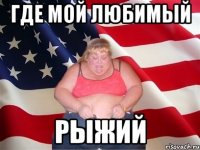 где мой любимый рыжий